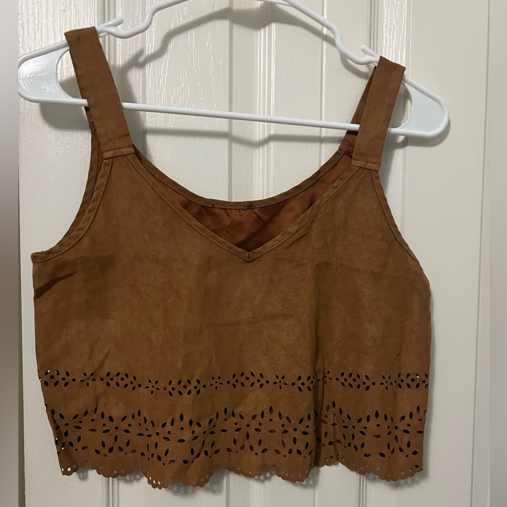 Brown tank top